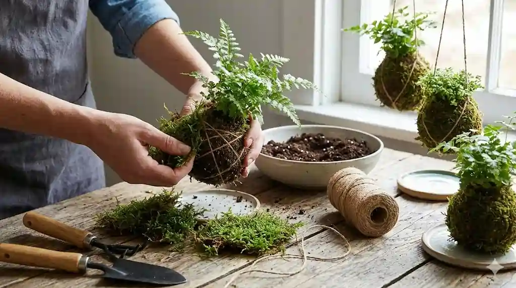 DIY: Cara Membuat Kokedama, Hadiah Tanaman Unik & Estetik